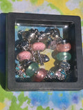Pink and Green Dragonfly Charm Bracelet