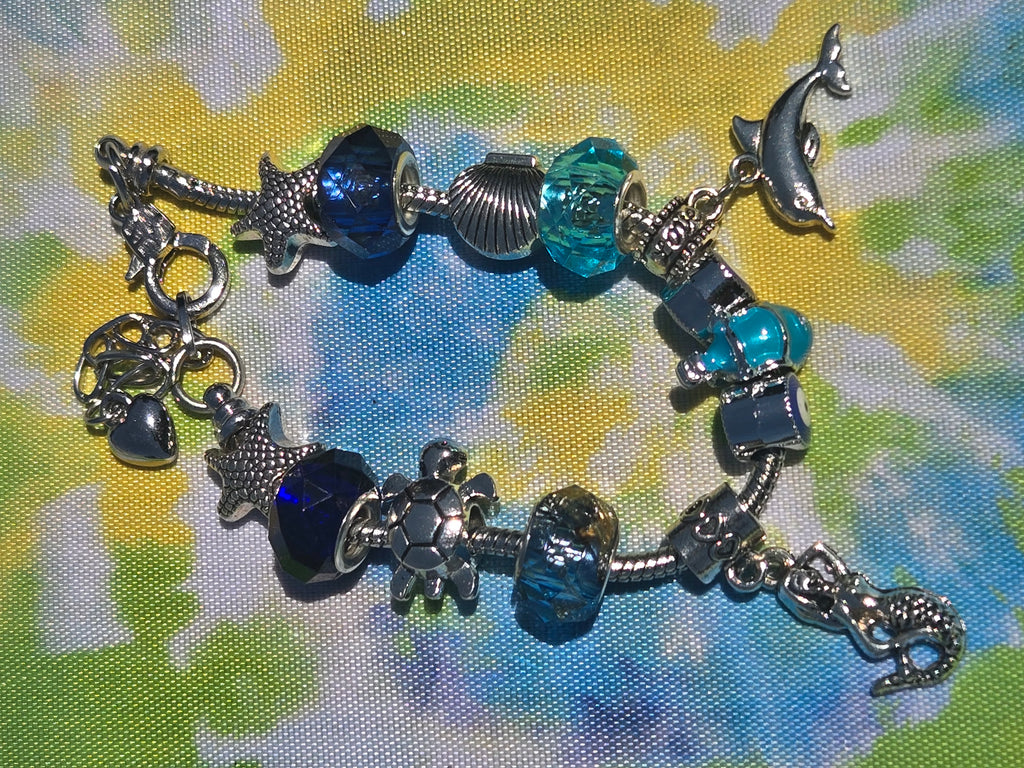 Mermaid and Under Sea Life Charm bracelet