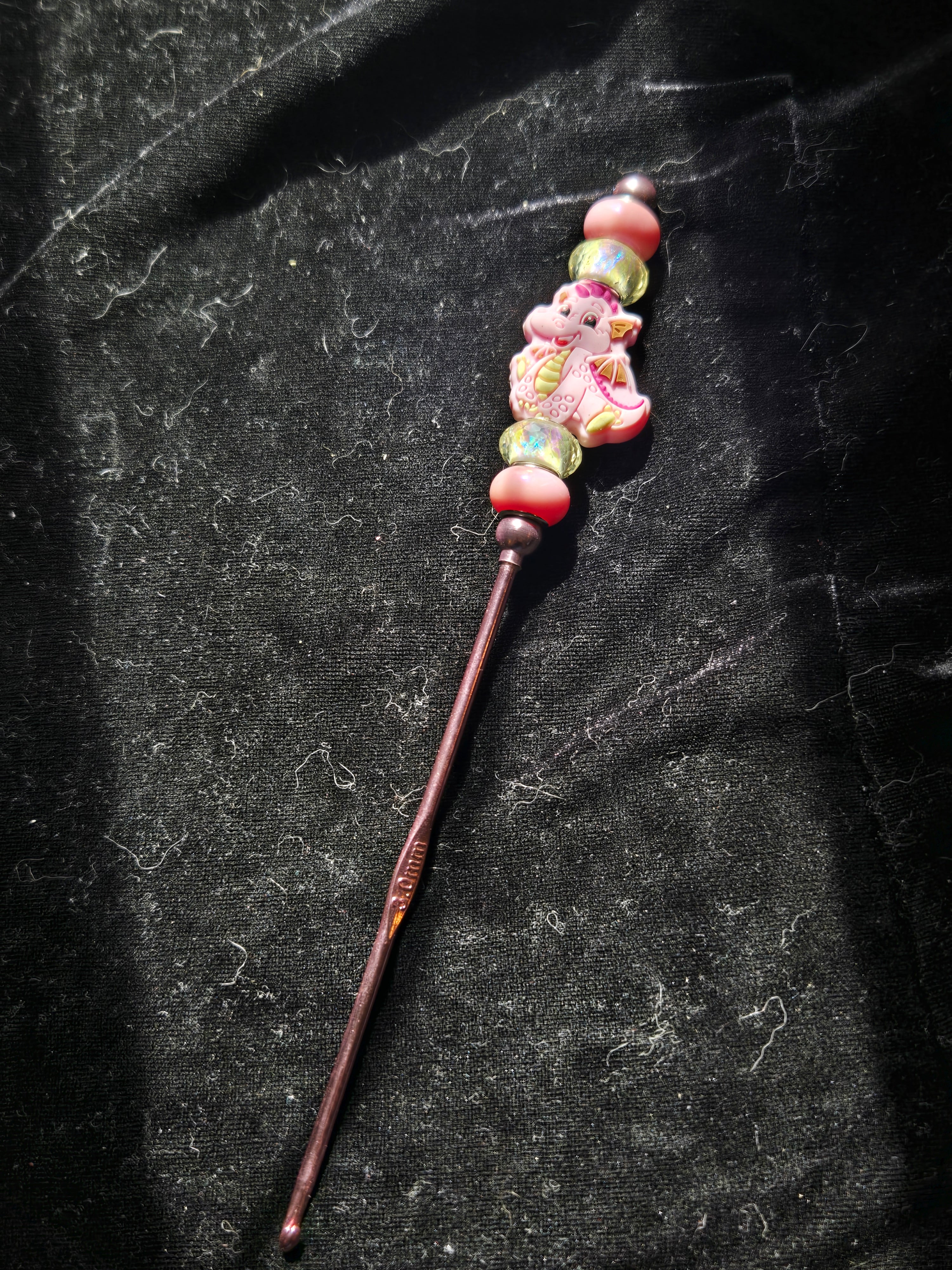 Pink Dragon Crochet Hook 3mm
